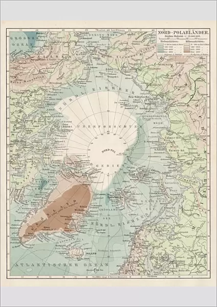 Map of North Pole 1900