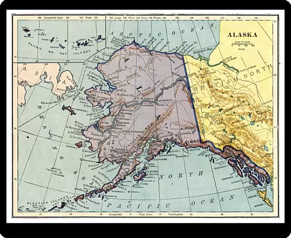 Map of Alaska 1889