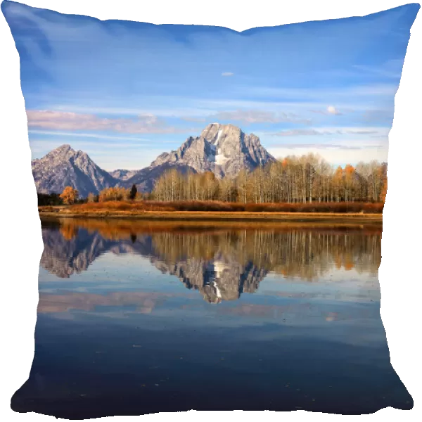 Reflection of Teton mountains