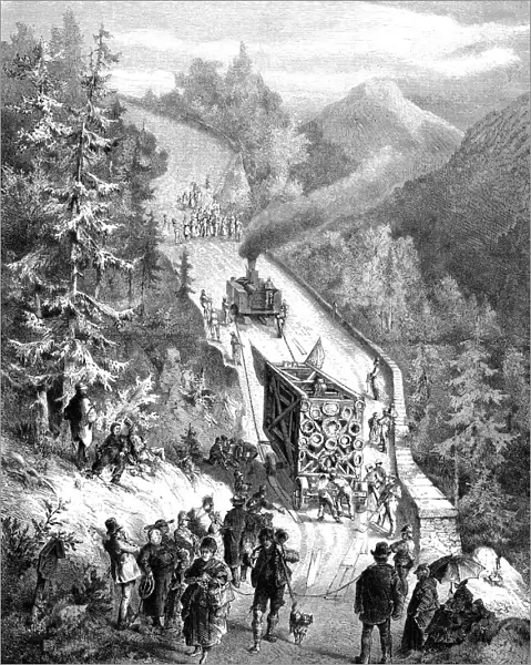 Transport of the Crucifixion group near Oberammergau, Bavaria