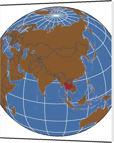 Thailand locator map