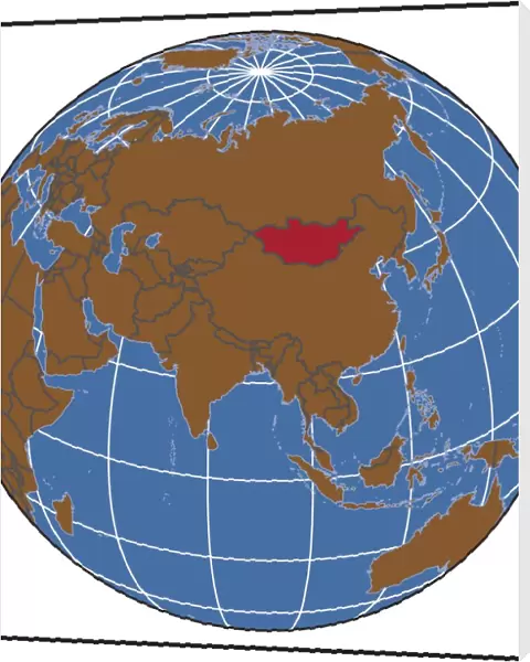 Mongolia locator map