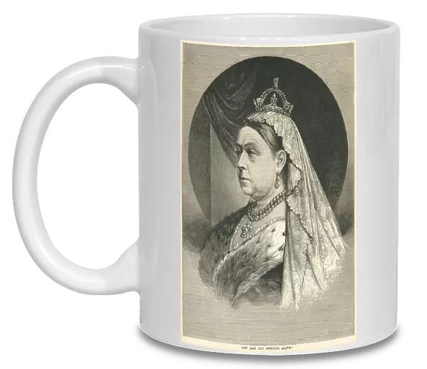 God Save Our Gracious Queen - portrait of Queen Victoria