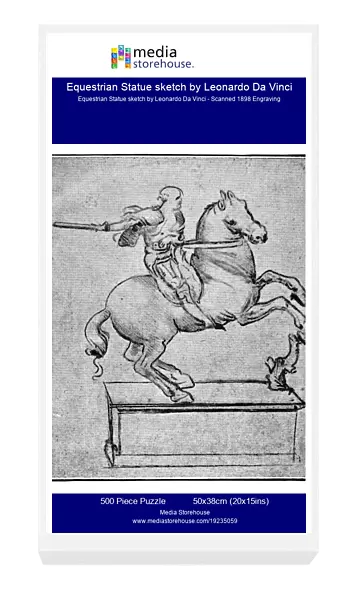 Equestrian Statue sketch by Leonardo Da Vinci