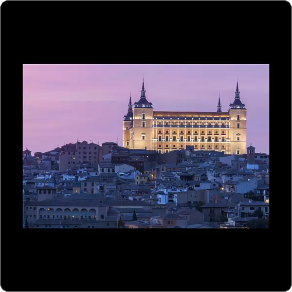 The Alcazar of Toledo at sunset