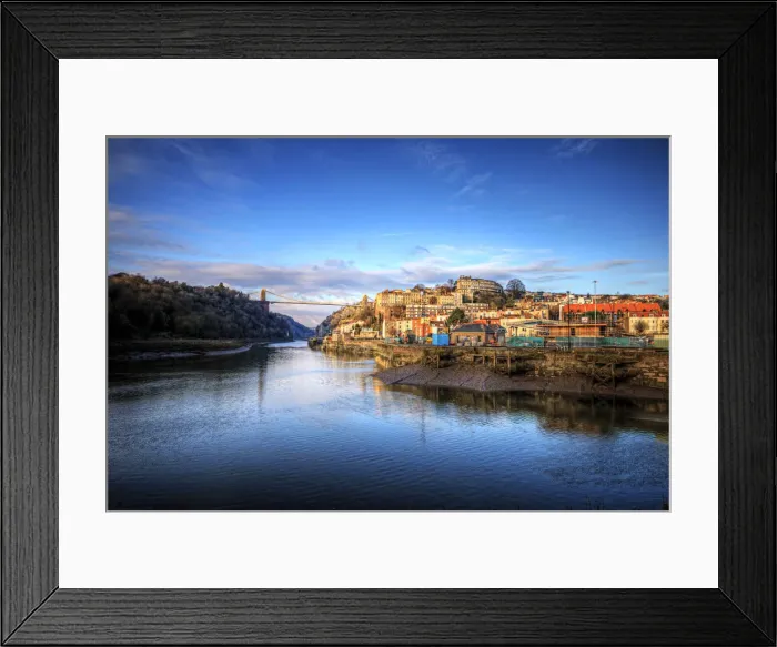 Framed Print : Winter Light on Clifton Suspension Bridge Print Framed Print : Winter Light on Clifton Suspension Bridge Print