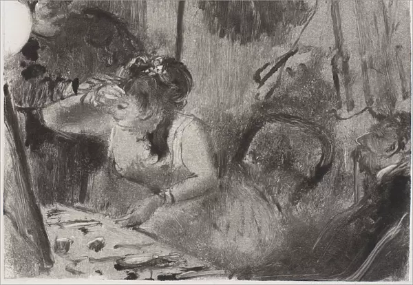 Intimacy Monotype by Edgar Degas