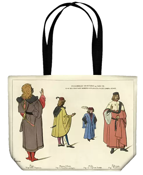 Fashions of medieval Venice, venetian characters, 15th Century