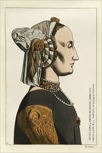 Battista Sforza, Duchess of Urbino, 15th Century Italian woman
