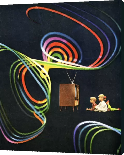 Children Watching Television