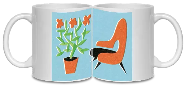 Chair and plant