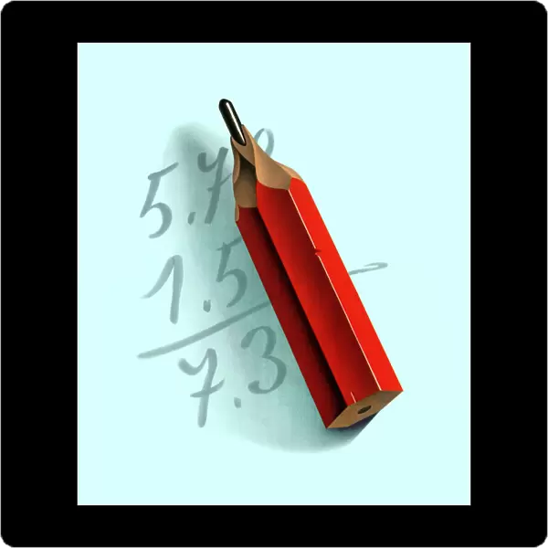 Math Problem and Pencil