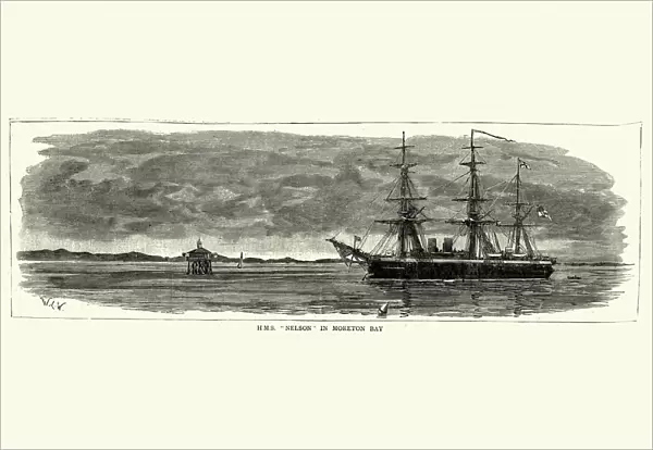 H. M.s Nelson in Moreton Bay, Australia, 19th Century