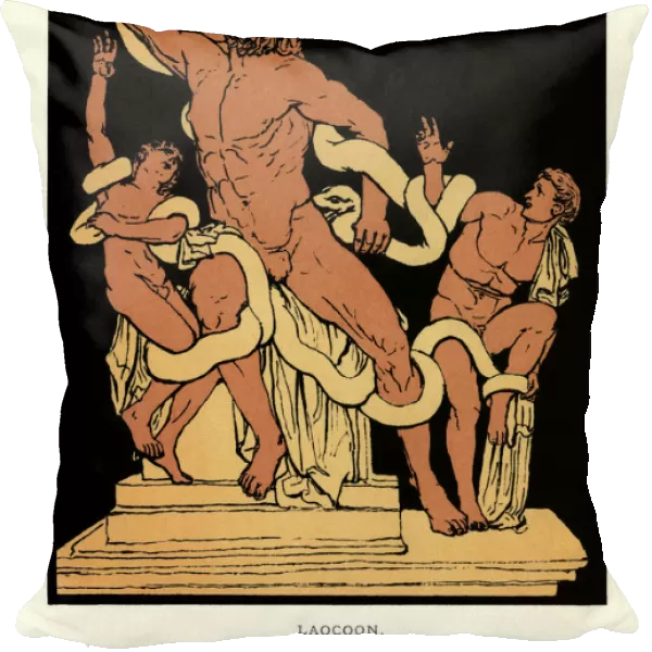 Stories from Virgil - Laocoon and his sons being attacked by the snakes