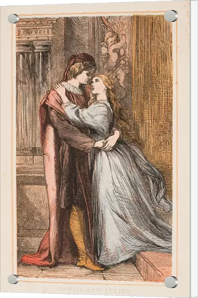 Romeo and Juliet by Shakespeare engraving 1870