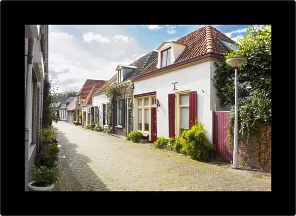 Row of beautiful houses in Doesburg
