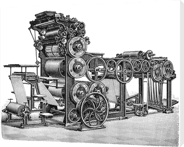 Rotatory fast printing press