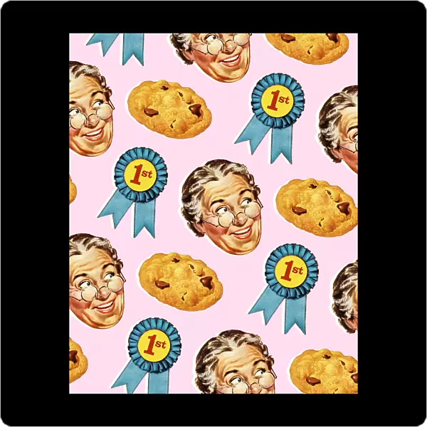 Pattern of Grandmas Blue Ribbon Cookies