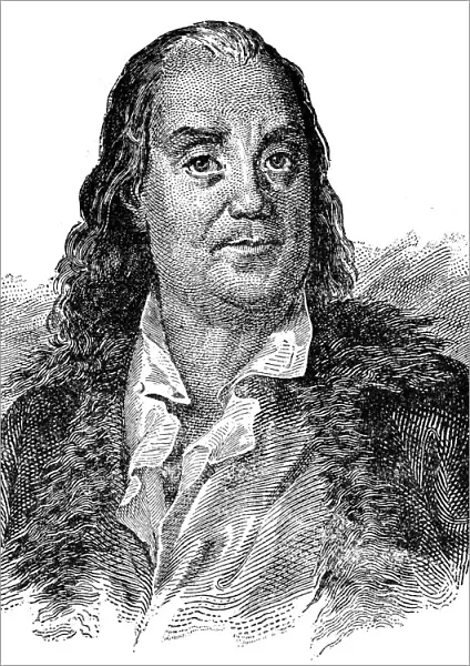 Benjamin Franklin engraving 1894
