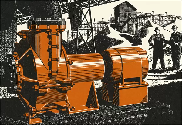 Orange Turbine Engine