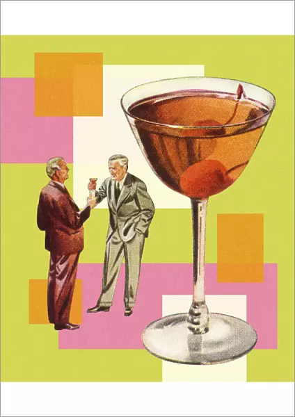 Two Businessmen and a Cocktail