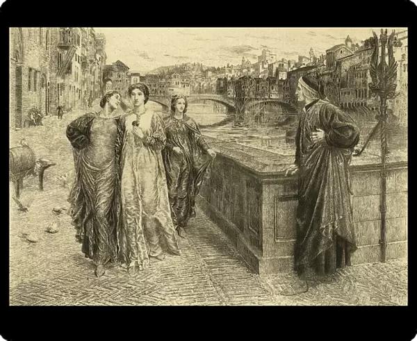 DANTE: THE FIRST MEETING OF DANTE AND BEATRICE (XXXL with lots of details)