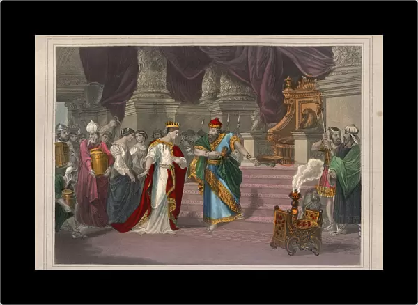 Queen of Shebas visit to King Solomon