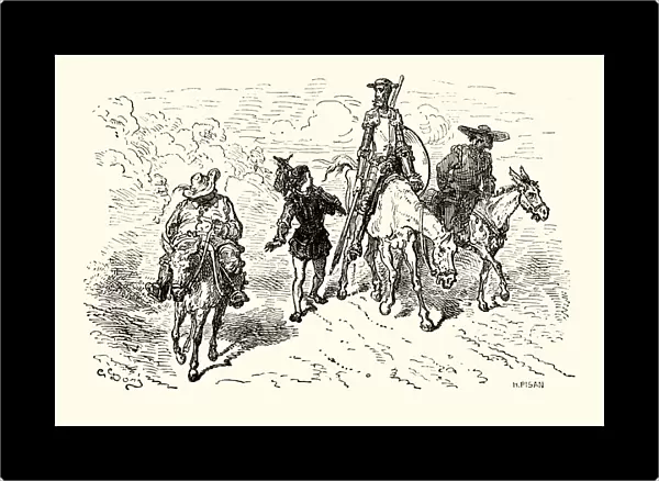 Don Quixote on his adventures