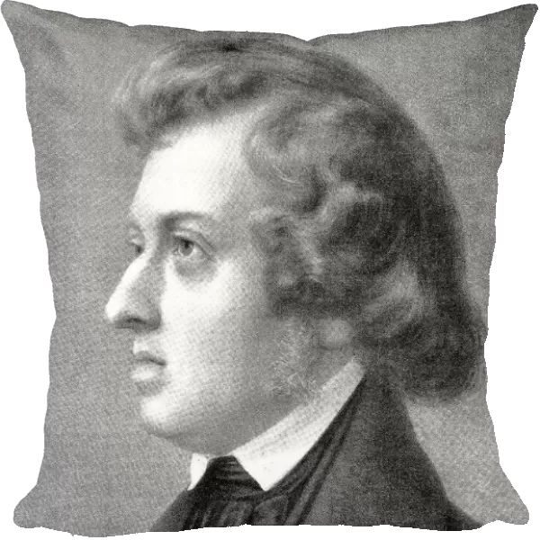 Frederic Chopin, portrait, side view