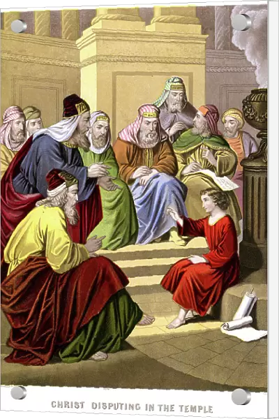 Jesus Christ disputing in the Temple