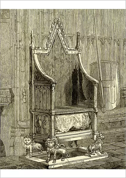 Coronation Chair with the Stone of Scone