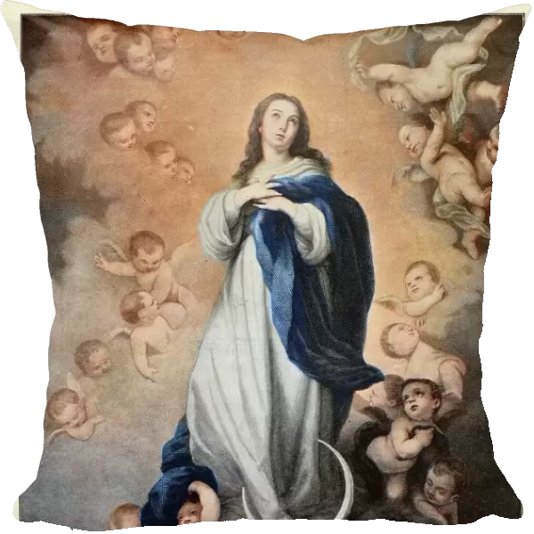 Virgin Mary, The Immaculate Conception of Los Venerables, Spanish artist Bartolome Esteban Murillo 17th Century