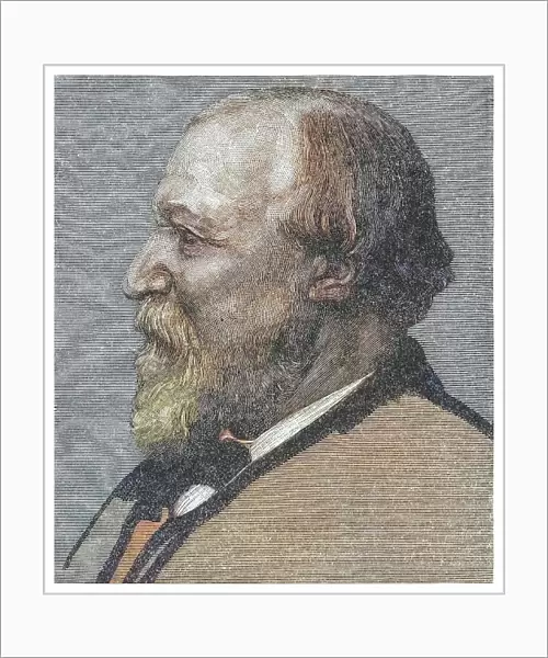 Portrait of Robert Browning, English poet and playwright whose dramatic monologues put him high among the Victorian poets