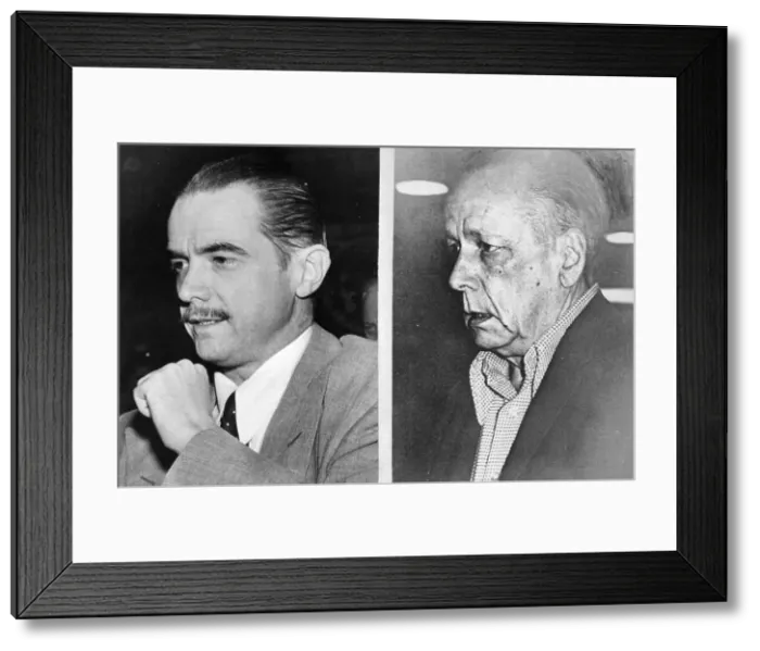 Framed Print : Howard Hughes: A Life in Two Prints - 1947 and 1972