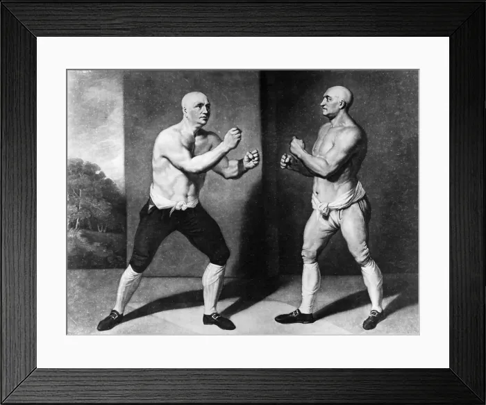 Framed Print : Guard Up Circa 1745 Boxing Print Framed Print : Guard Up Circa 1745 Boxing Print