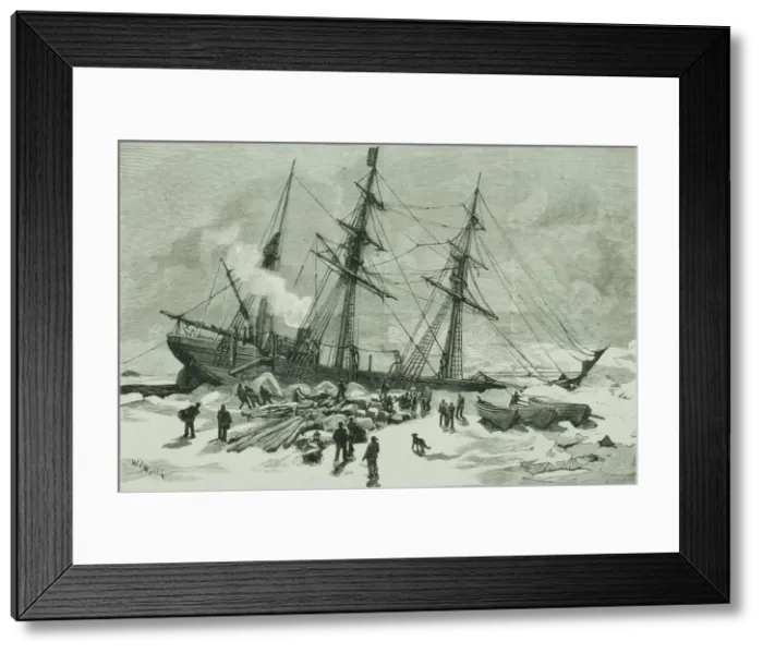 Framed Print : The Sinking of the Eira Print, 1881 Framed Print : The Sinking of the Eira Print, 1881