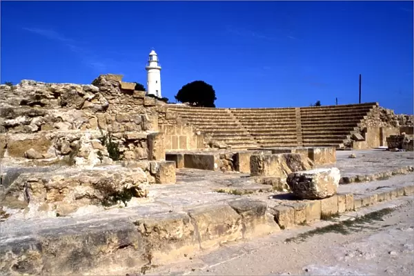 Cyprus. Paphos. Ancient Odeon