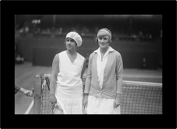 Tennis at Wimbledon. Mrs Bundy and Joan Ridley. 3 July 1929