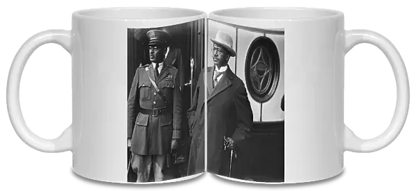 President of Liberia, CDB King, arrives at Dover. 19 July 1927