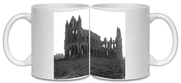 Whitby Abbey ruins, north Yorkshire. 25 October 1920