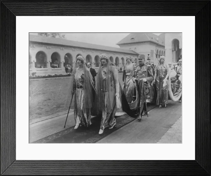 Framed Print : The Coronation Print of King and Queen of Romania Framed Print : The Coronation Print of King and Queen of Romania