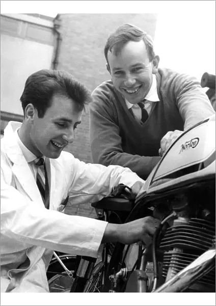 Another racer in a famous family. Norman Surtees, 21, younger brother of World