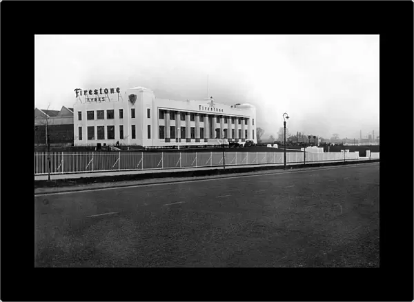 London. Brentford. The Firestone Tyre Factory on the Great West Road
