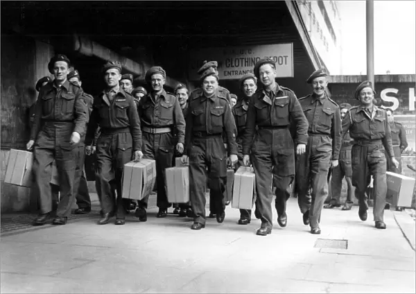 1000 Class B have been released from the Army at Olympia, London. Among them are plumbers