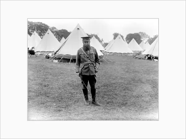 Arundel Camp. Duke of Norfolk in Uniform of Colonel of 4th Sussex Regt. Territorials 1913