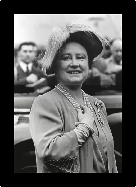 Queen Elizabeth, The Queen Mother at the South Bank, Festival of Britain site. 4th