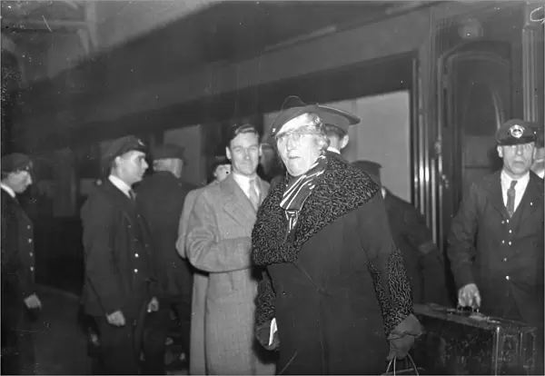Princess de Polignac arrives for the royal wedding. 25 November 1934