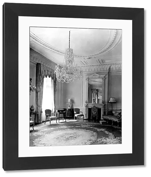 The drawing room. It is on the first floor of he older part of Clarence House built