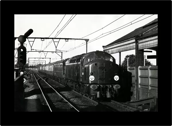 Liverpool Street to Norwich Express, hauled by a new type of Diesel locomotive, made