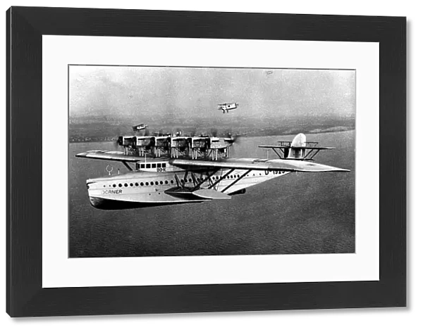 Twelve engines aeroplane - The Do X Flying boat. 1930